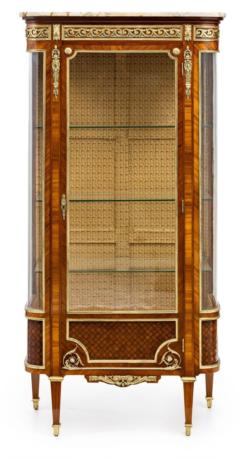 Vitrinenschrank im Louis-XVI-Stil 