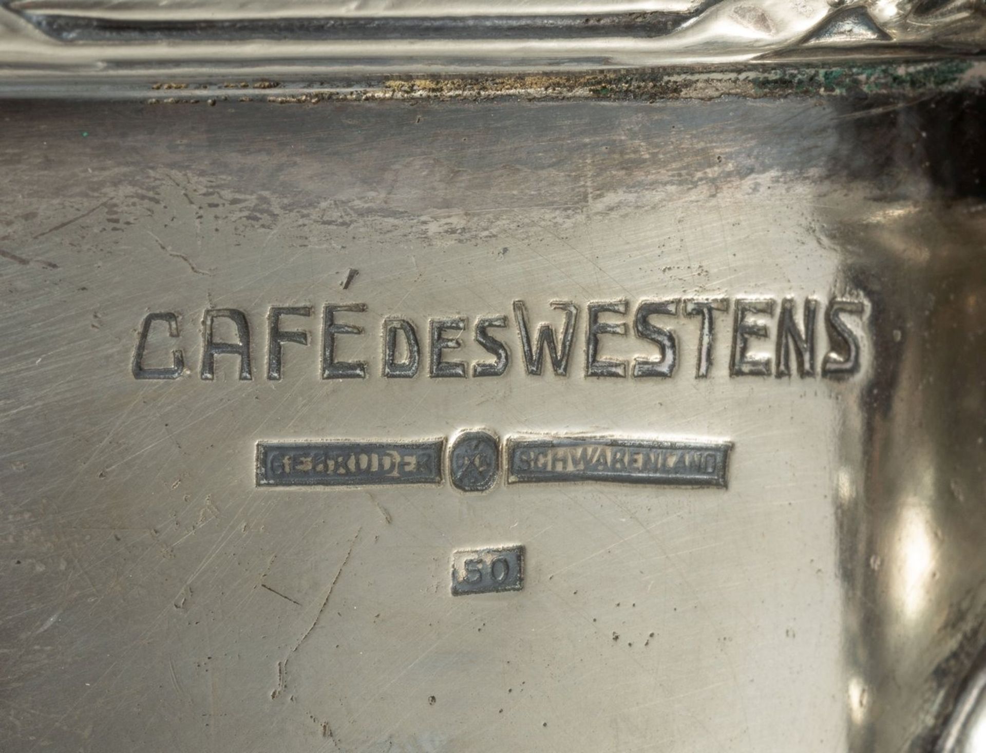 Stand - Sektkübel des Berliner "Café des Westens"  um 1900/20 - Bild 4 aus 5