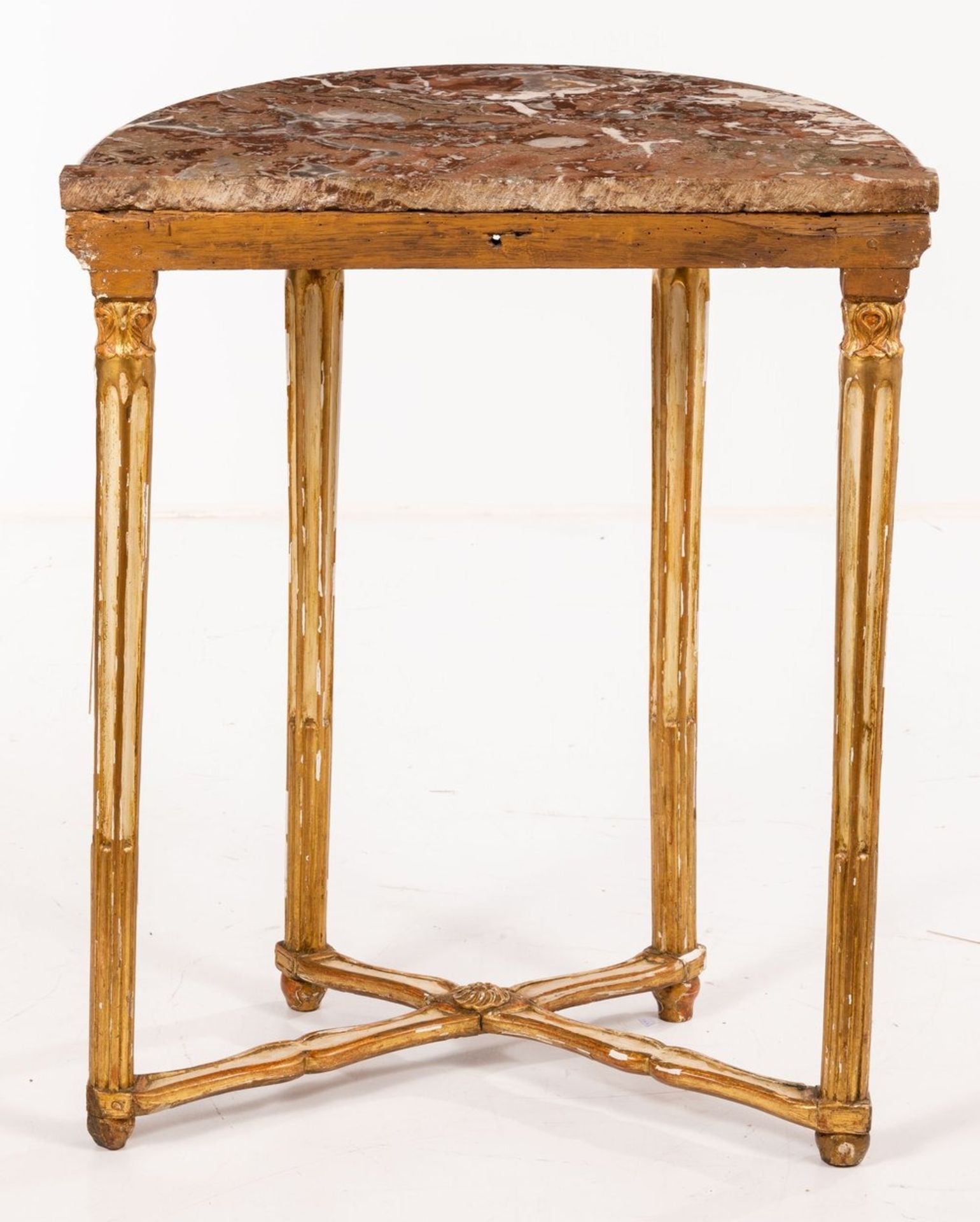 Gustavianischer Demilune-Tisch 1. H. 19. Jh.  - Bild 2 aus 4