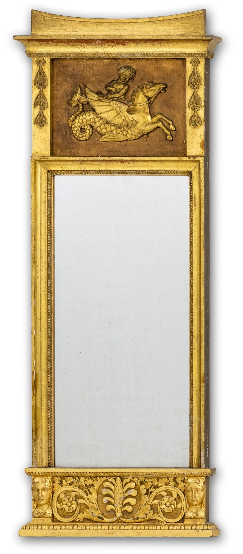 Klassizistischer Spiegel Norddeutsch, um 1820-30