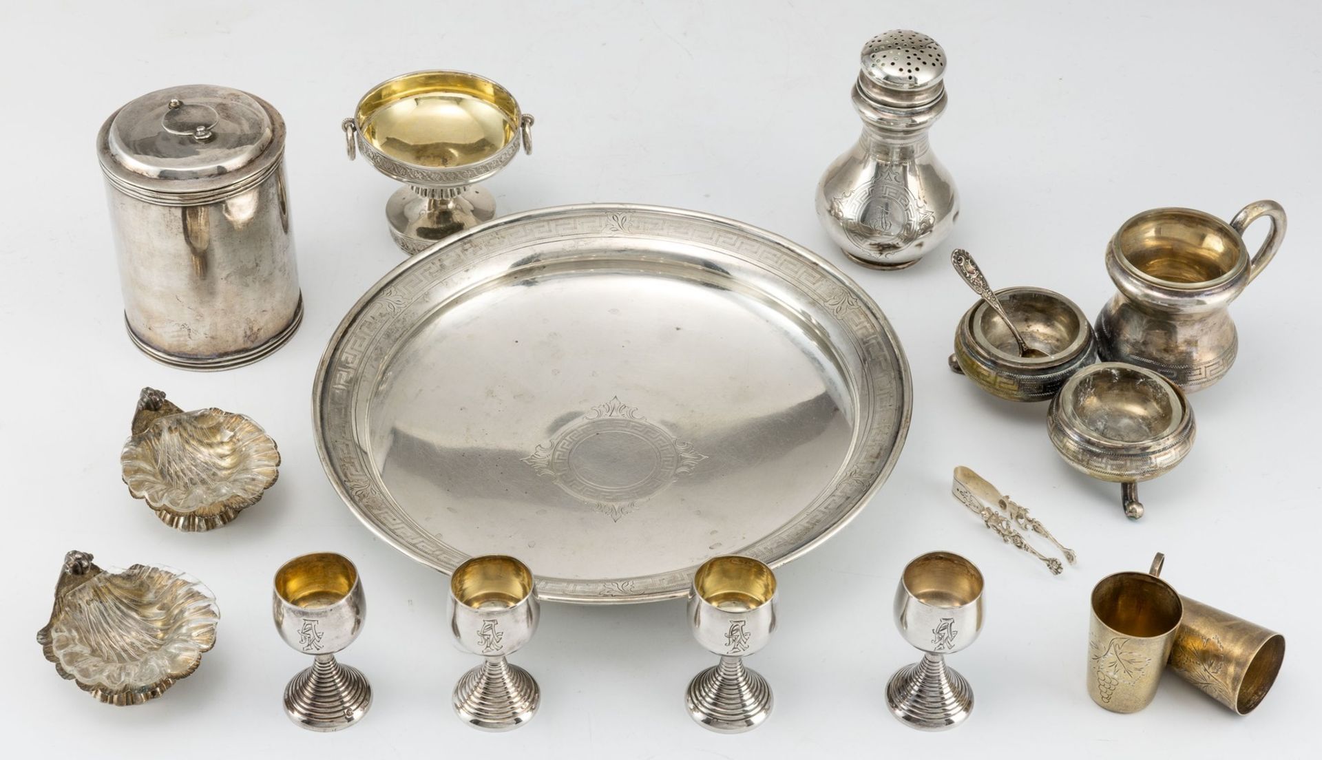 Konvolut aus verschiedenen Silberteilen 