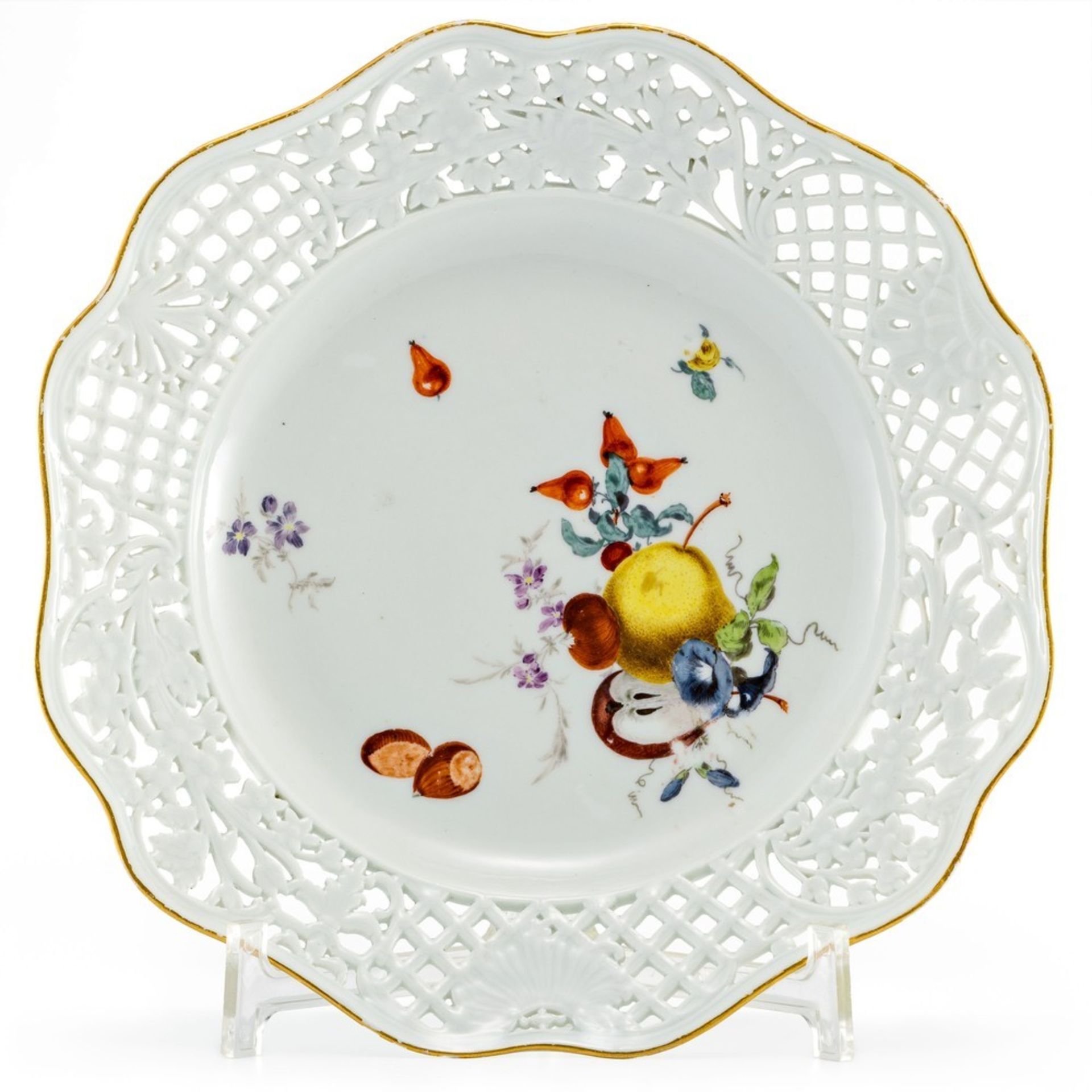 Dessertteller "Brühl'sches Allerlei" Meissen, um 1760