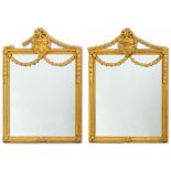 Ein Paar große Spiegel im Louis-XVI-Stil