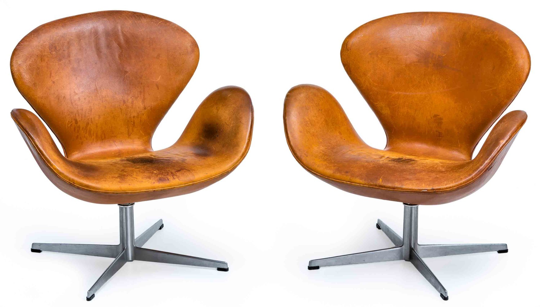 Ein Paar Swan Chairs Arne Jacobsen für Fritz Hansen, um 1960