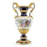 Prunkvase mit Weichmalerei Meissen, um 1880/1924