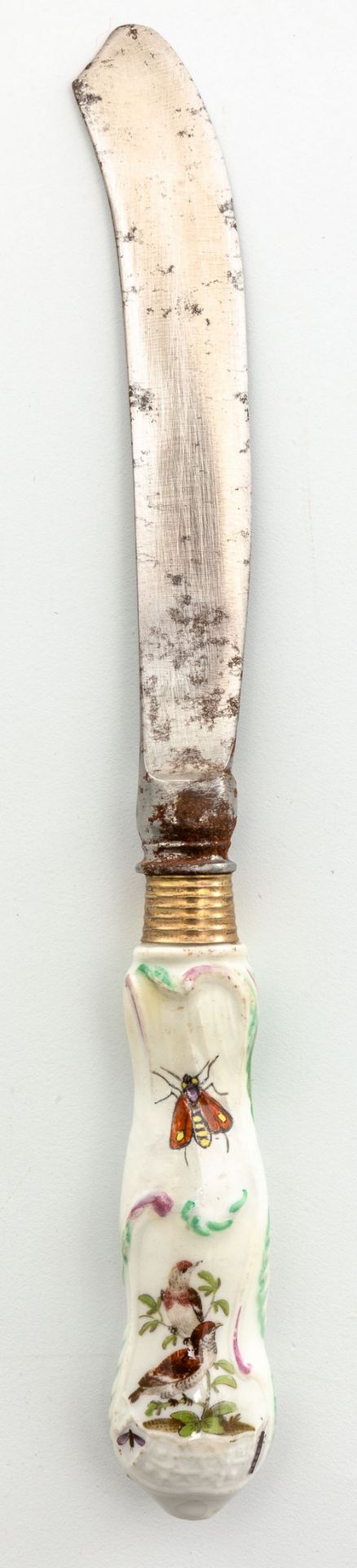 Messer für das Service mit Vögeln und Insekten für Friedrich den Großen Meissen, um 1760 - Bild 2 aus 2