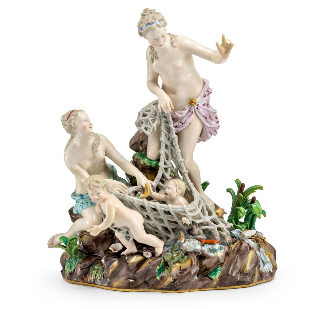 Der Tritonenfang Meissen, um 1860/1924