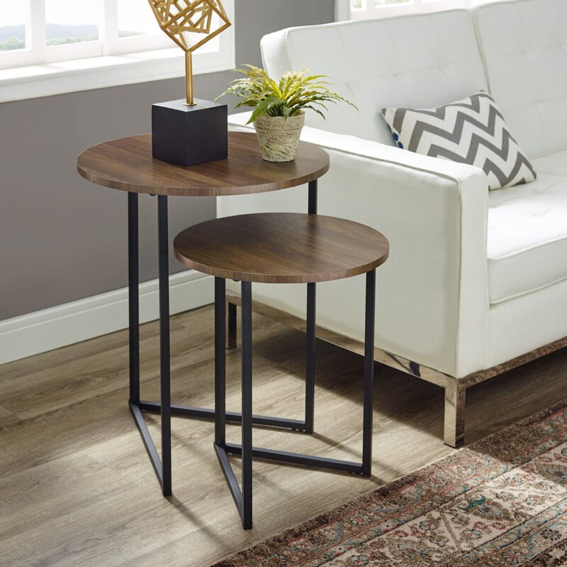 Abbotsford Feickert 2 Piece Nest of Tables - RRP £116.00 - Image 2 of 4
