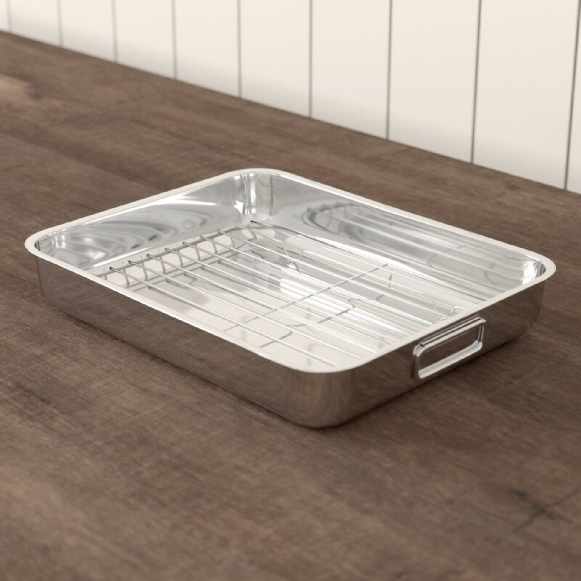 Stainless Steel Roasting Pan - RRP £19.99 - Image 2 of 4