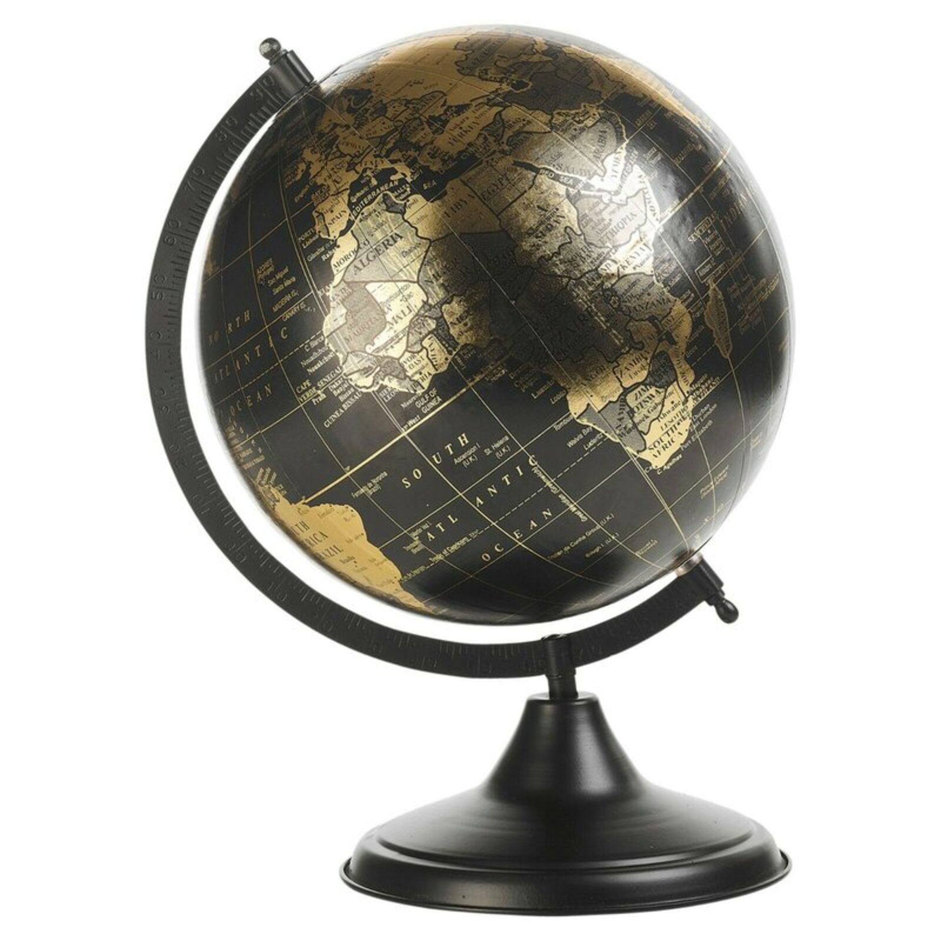 Globes On Stand With Metal Base 10" Black - RRP £25.99