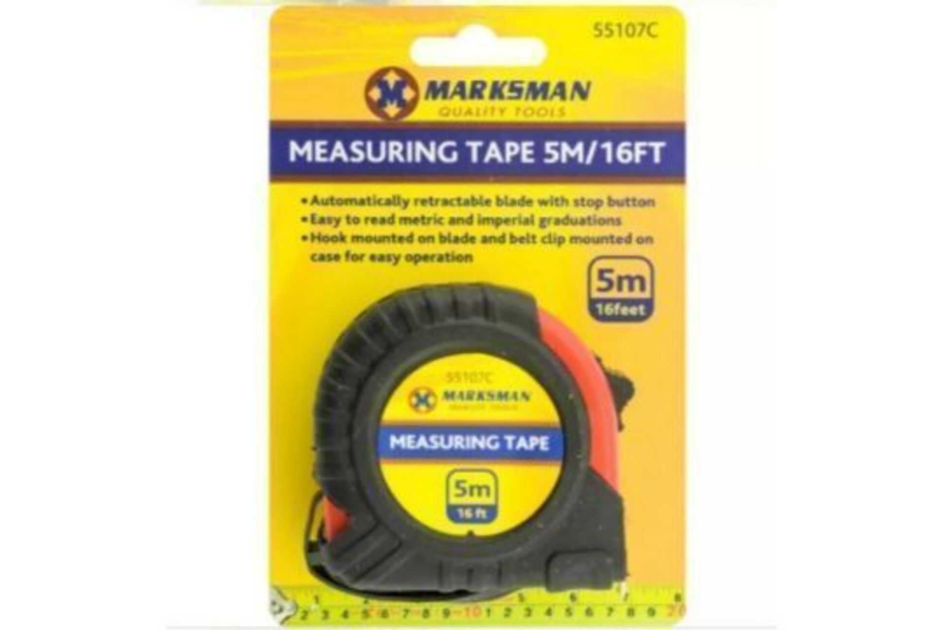 X2 Marksman 5m Tape Measure (colour may vary)