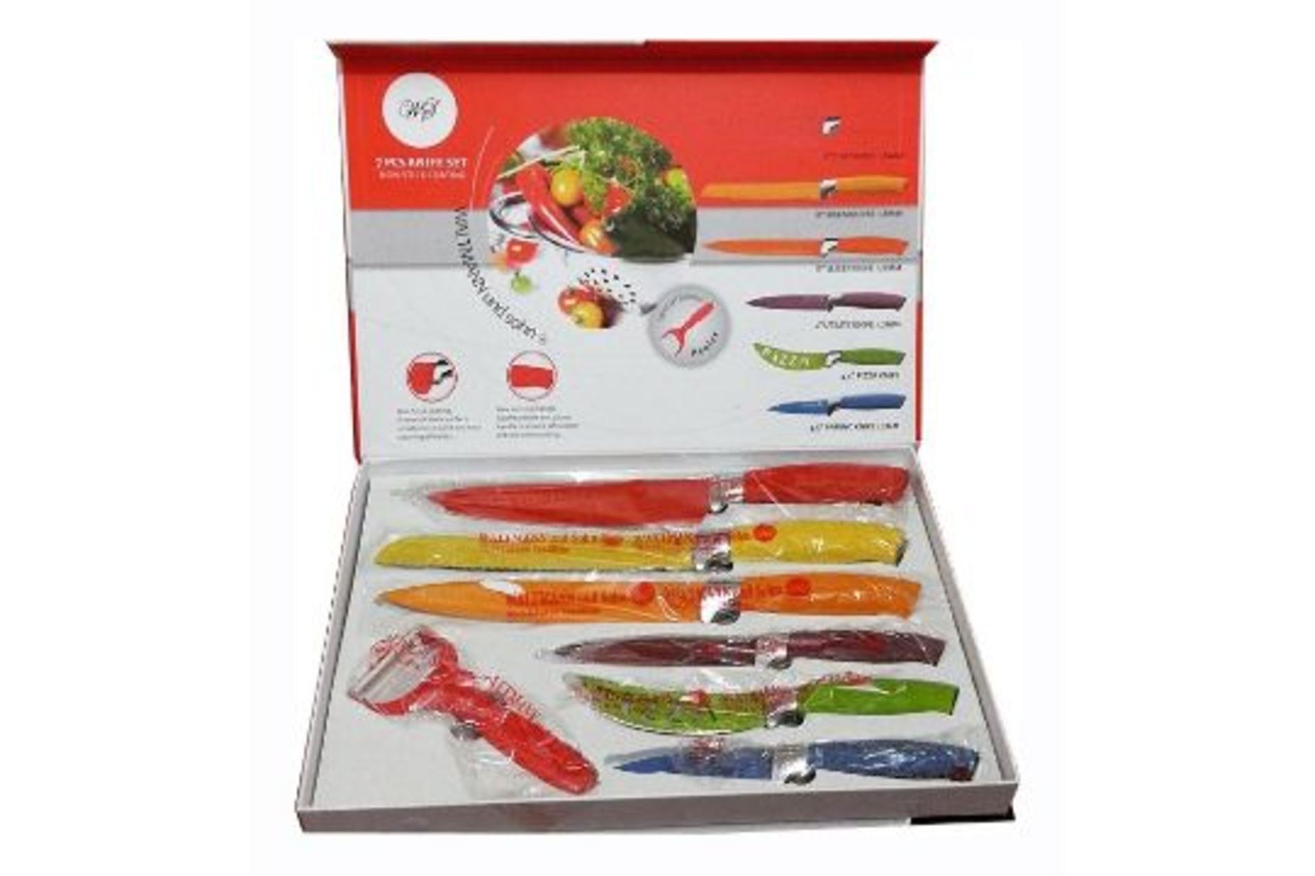 Waltmann & Sohn 7 Piece Mulit-Coloured Knife Set