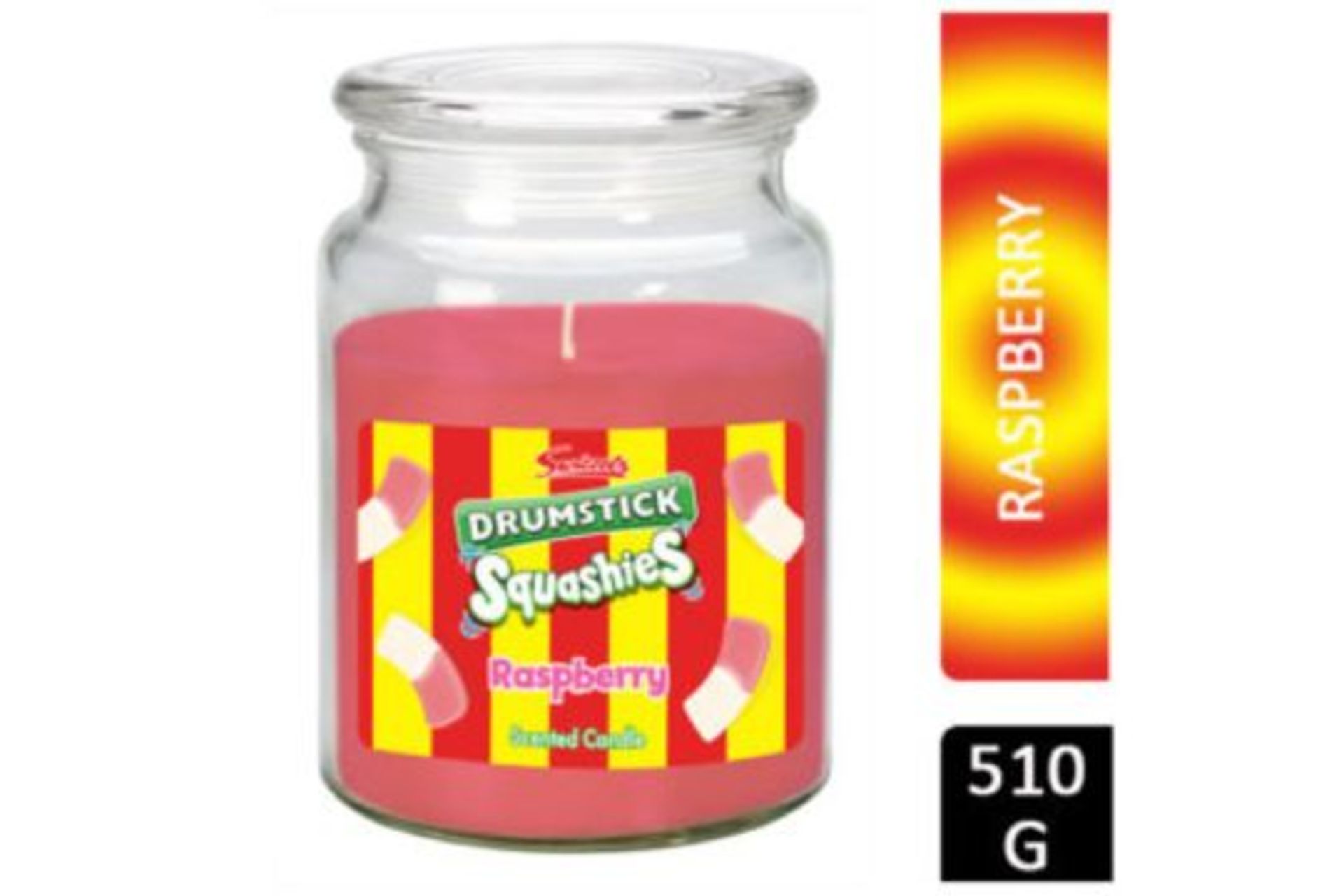 Swizzle 14cm Drumstic Squshies Rasperry Scented Candle