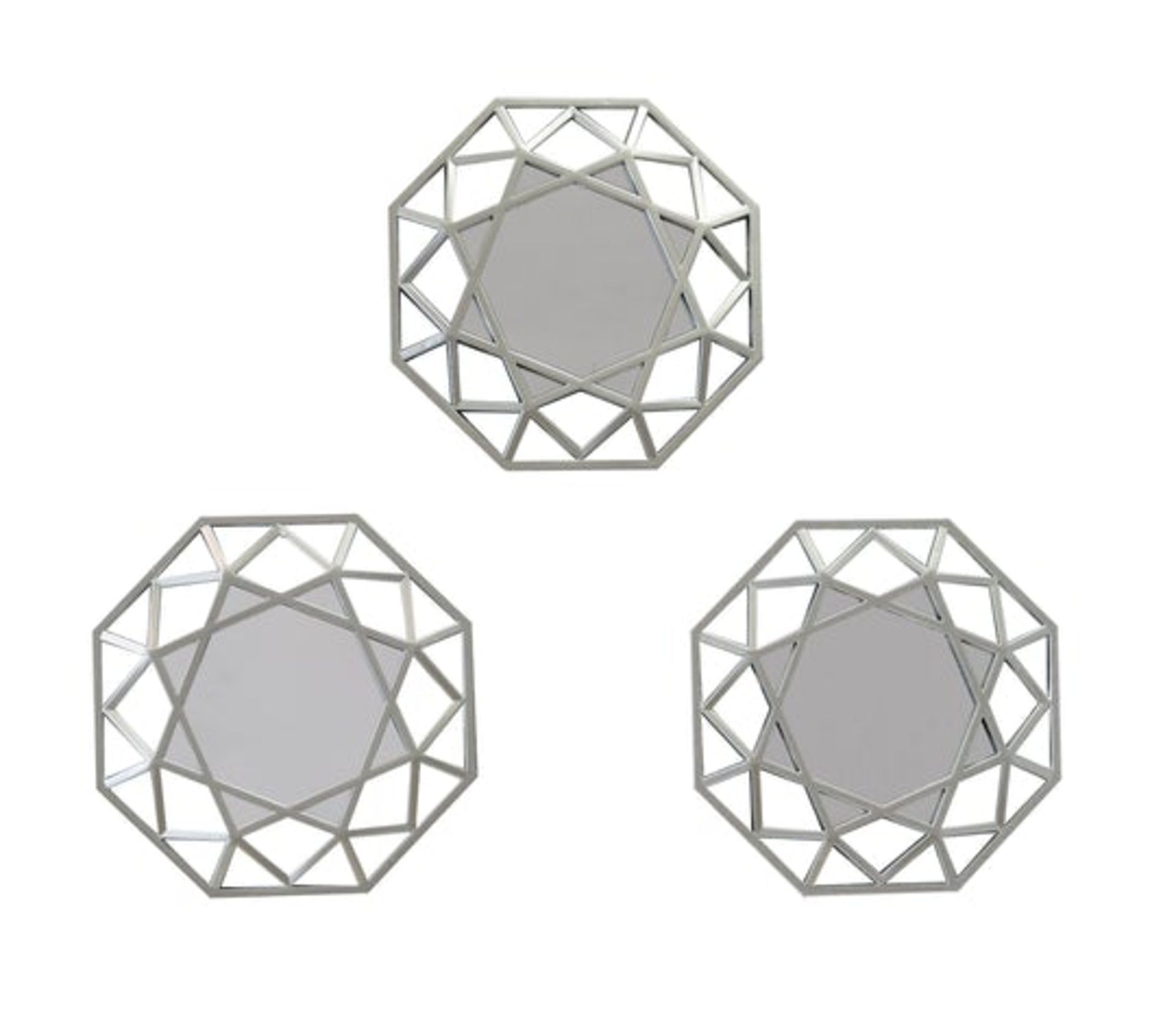 Arthouse Octagon Mirrors (set of 3) - RRP £35.99 - Image 3 of 3