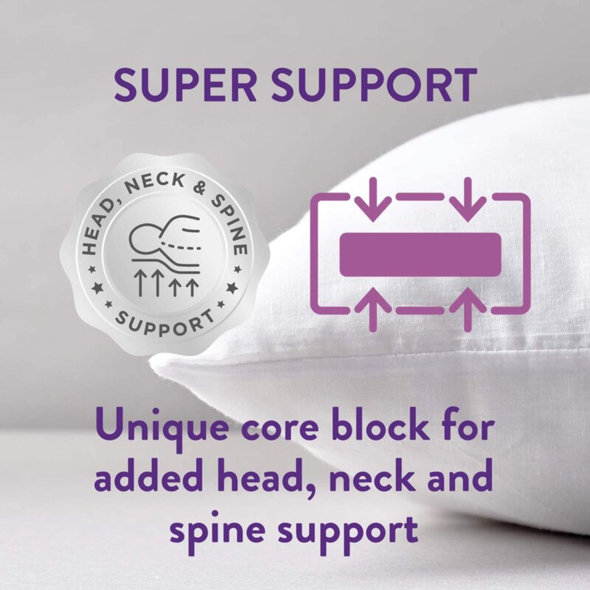 X4 Slumberdown Super Support Pillow - RRP £19.66. - Image 2 of 2