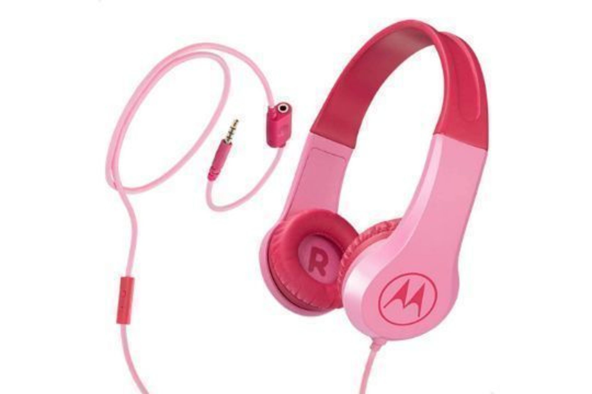 Brand New Motorola Pink Squads 200 Kids Wired Headphones - RRP £13.