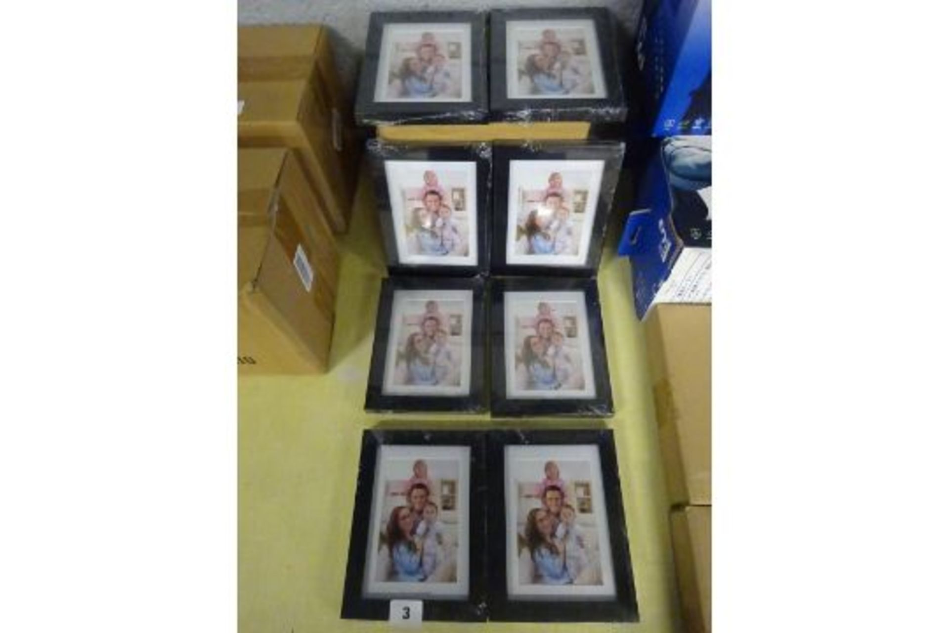 X 8 BLACK PICTURE FRAMES