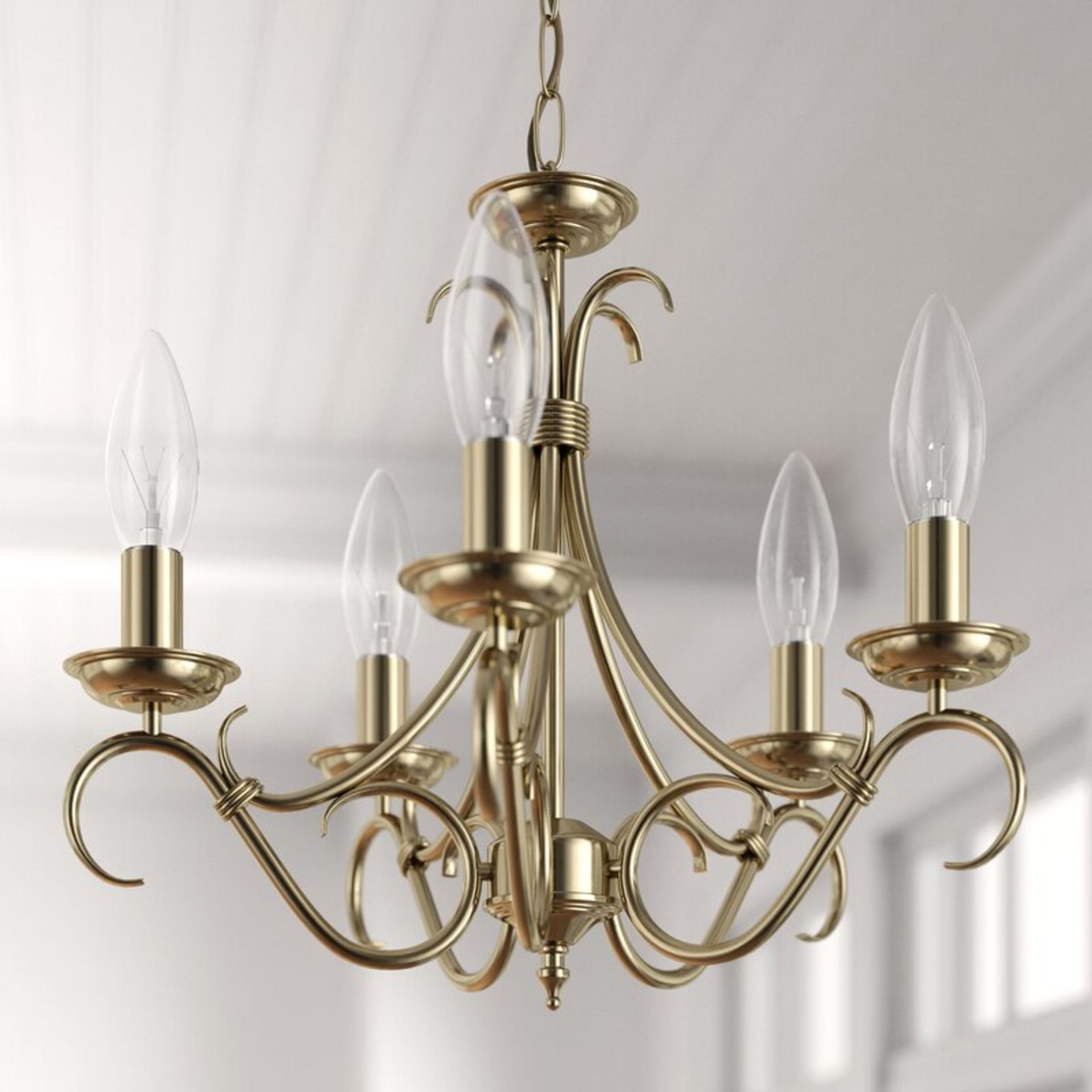 Barney 5-Light Candle Style Chandelier - RRP £132.00. - Image 4 of 4