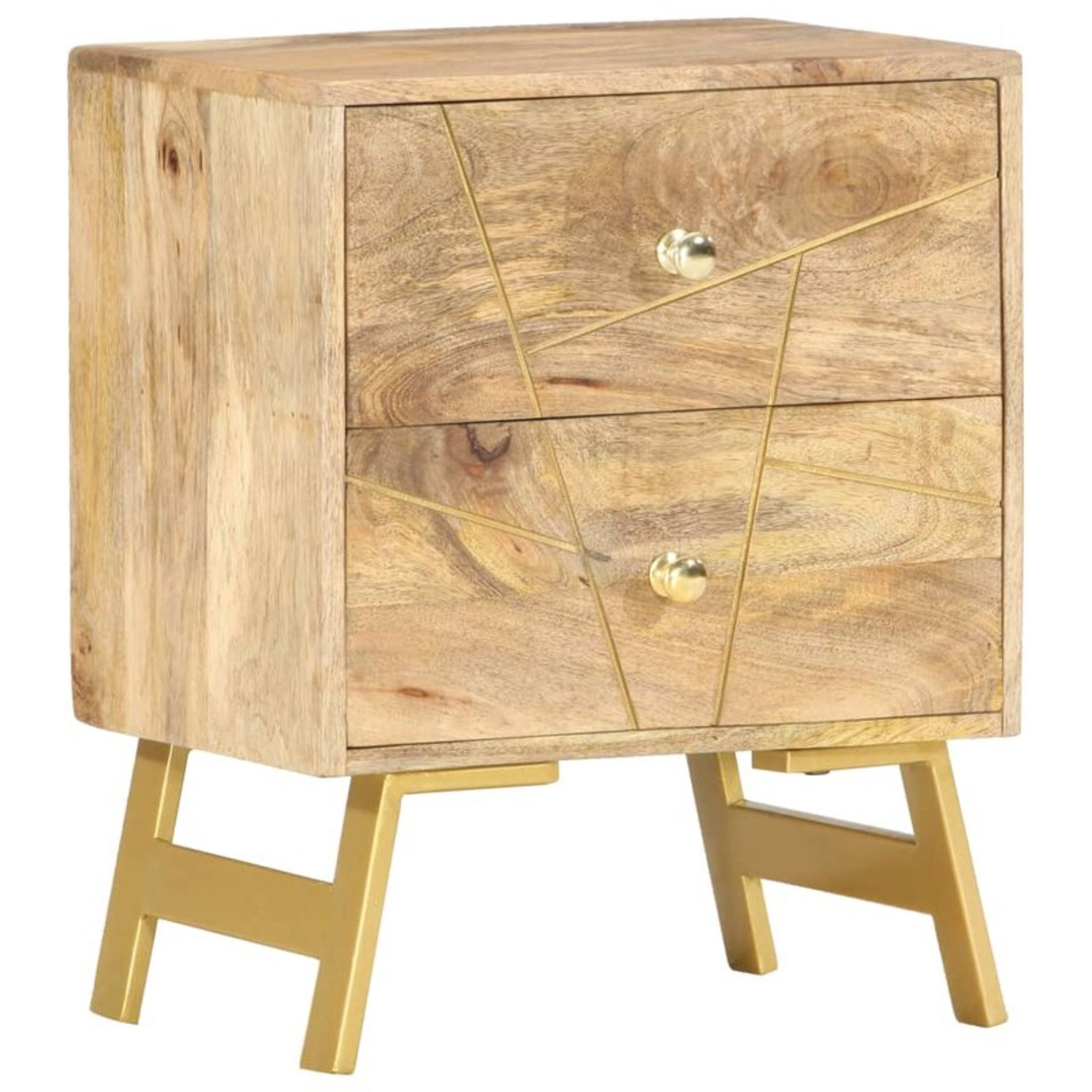 Saltville 2 Drawer Bedside Table - RRP £155.99. - Image 3 of 4