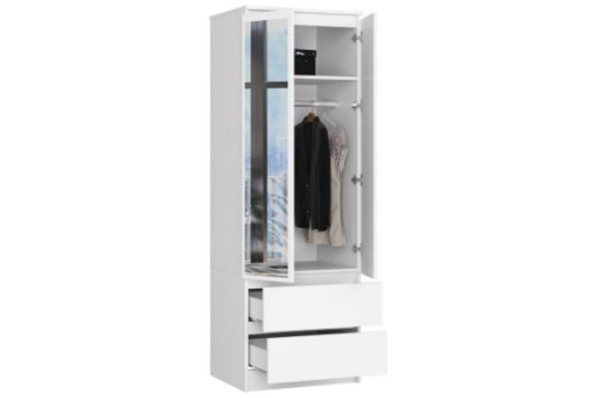 Alexsey 2 Door Wardrobe - RRP £599.99 COLLECTION ONLY - Image 2 of 2