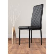 X6 Upholstered Dining Chairs - RRP £253.51.