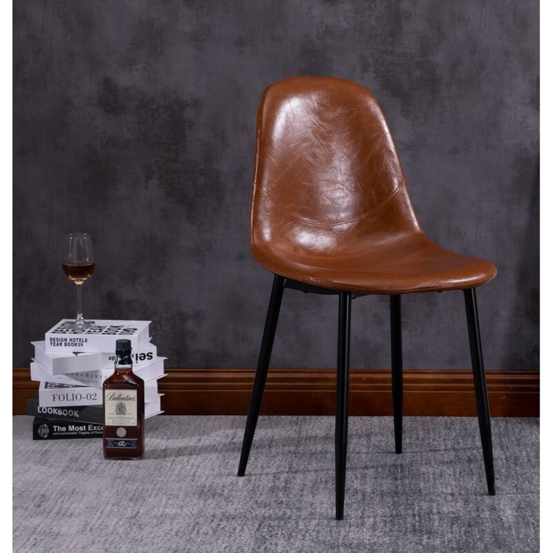 X2 Aislinn Side Chair in Brown - RRP £131.99. - Image 2 of 4