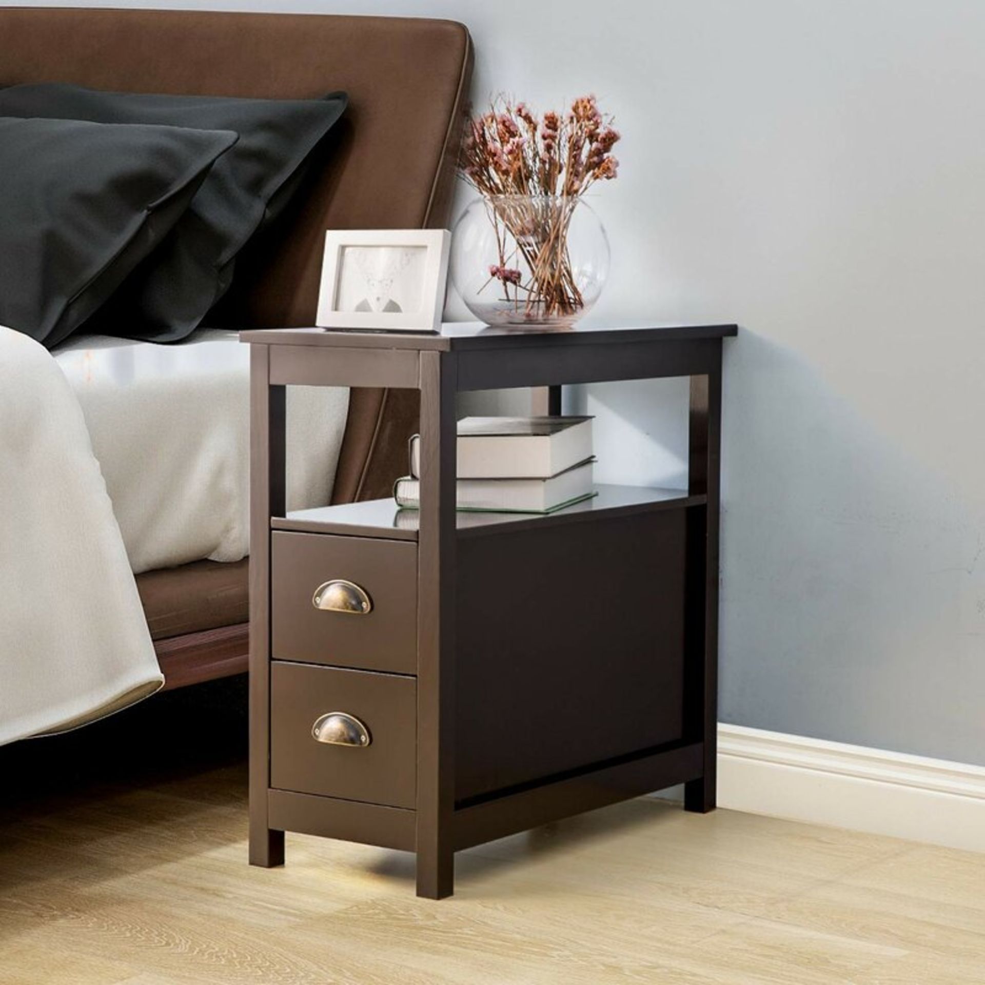 Hogan 2 Drawer Bedside Table - £119.99.