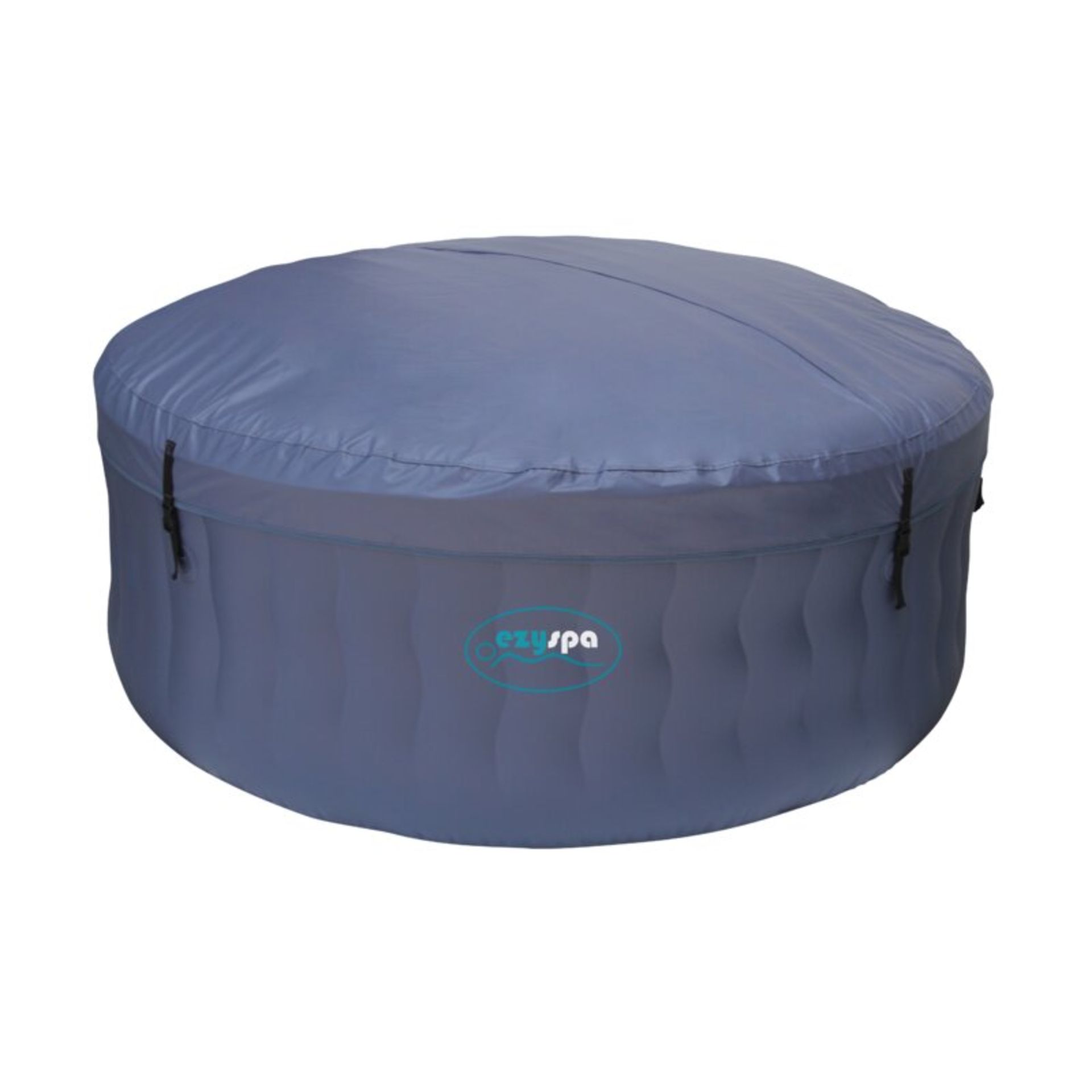 Eugroundlevel 4 - Person 108 - Jet Round Inflatable Hot Tub in Blue - RRP £569.99. - Image 2 of 7