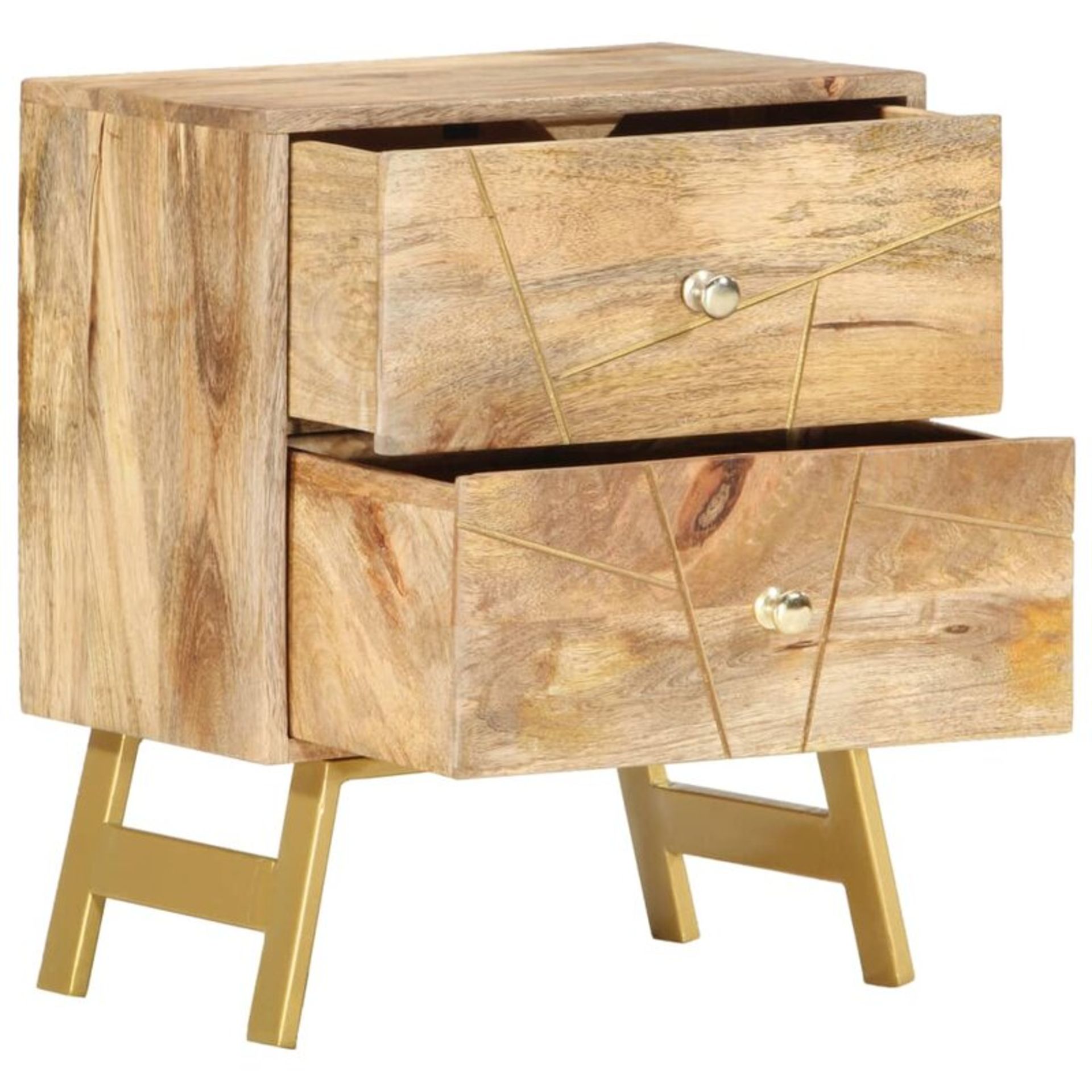 Saltville 2 Drawer Bedside Table - RRP £155.99. - Image 2 of 4