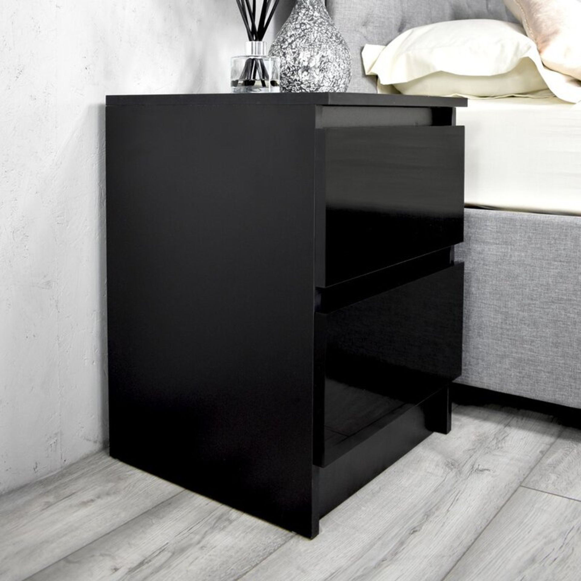 Francine 2 Drawer Bedside Table - RRP £99.00.