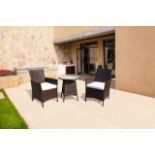 RRP £329 - Chelsea Garden Compay 2 Seater Brown Bistro Set - COLLECTION OR LOCAL DELIVERY ONLY