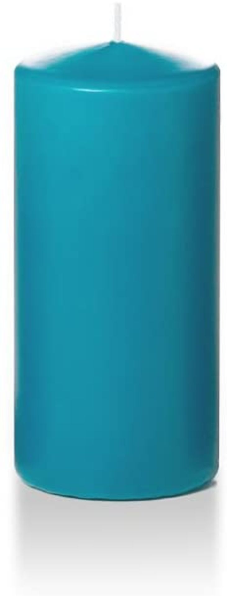 x3 Yummi 71mm x 152mm Turquoise Round Pillar Candles