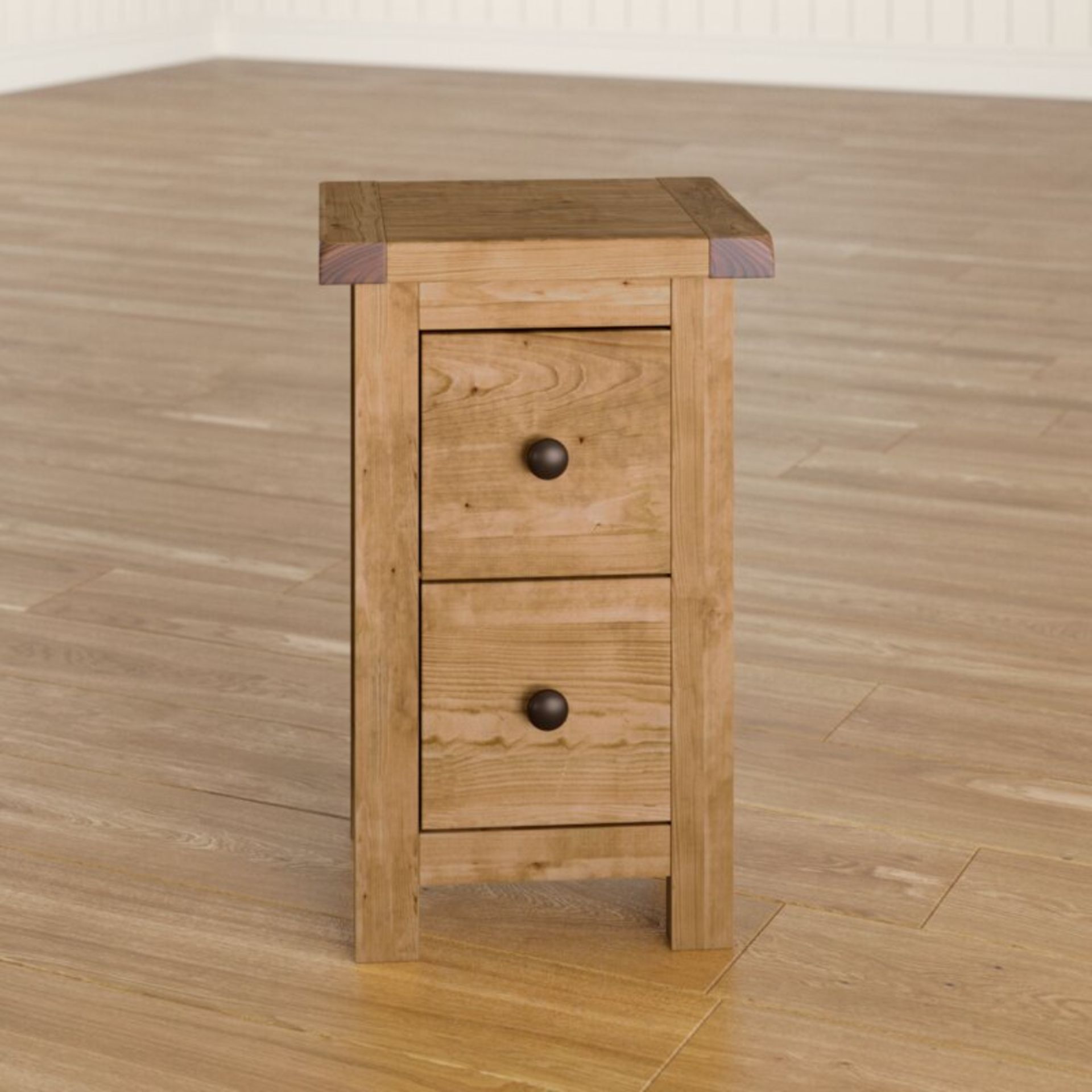 Aubusson 2 Drawer Bedside Table - RRP £67.99. - Image 3 of 4