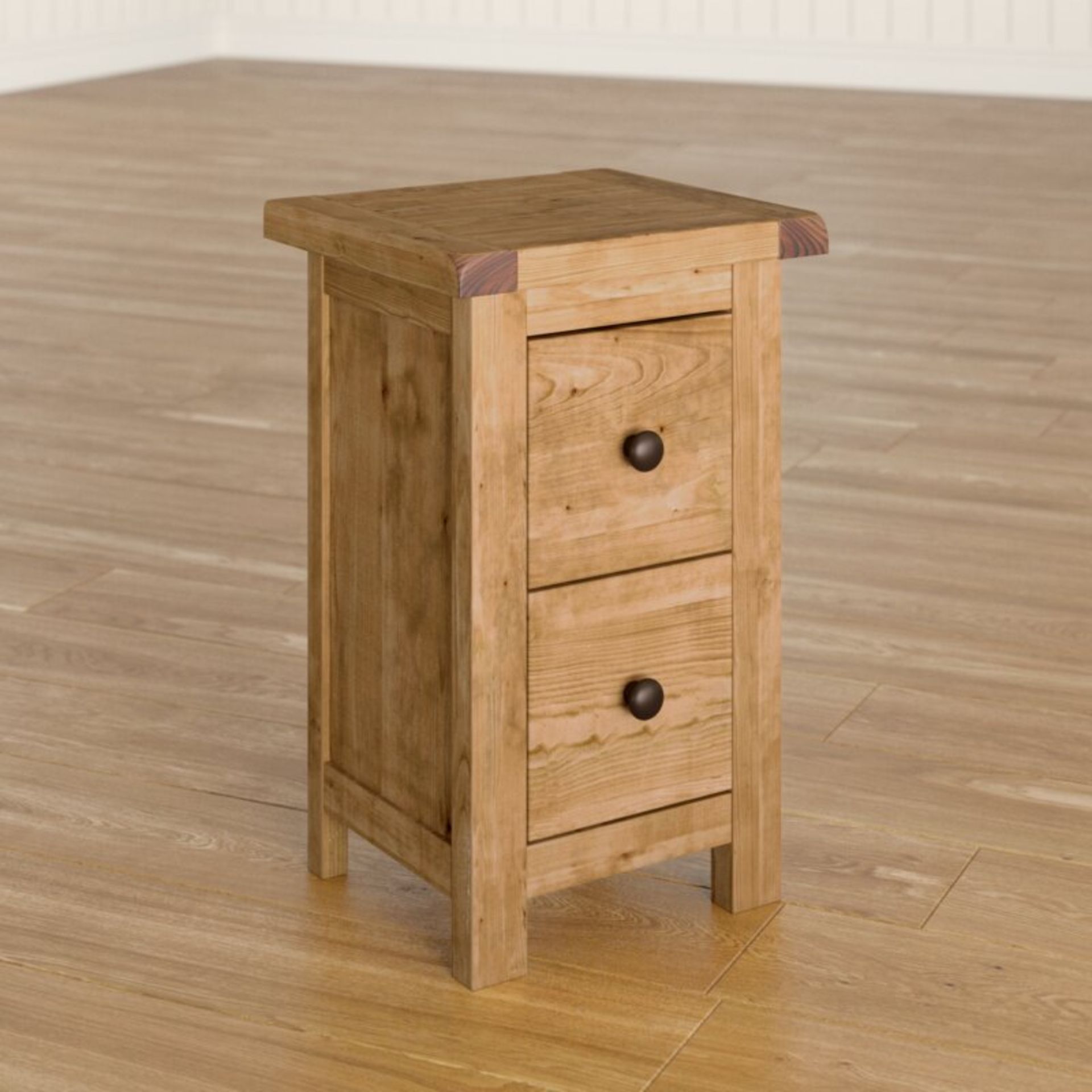 Aubusson 2 Drawer Bedside Table - RRP £67.99. - Image 2 of 4