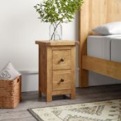 Aubusson 2 Drawer Bedside Table - RRP £67.99.