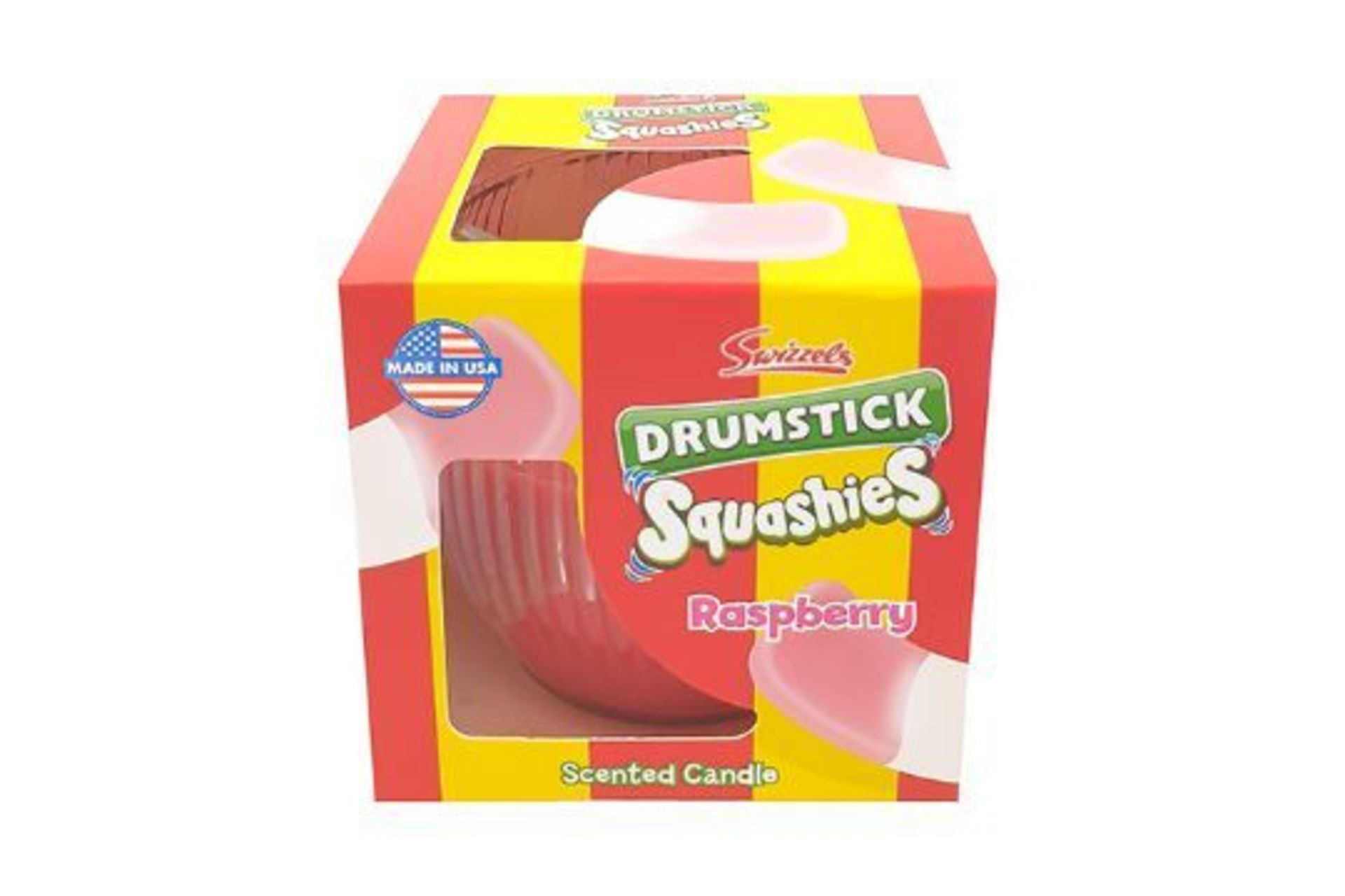 New Swizzle 85g Drumstick Squishies Rasperry Scented Candle