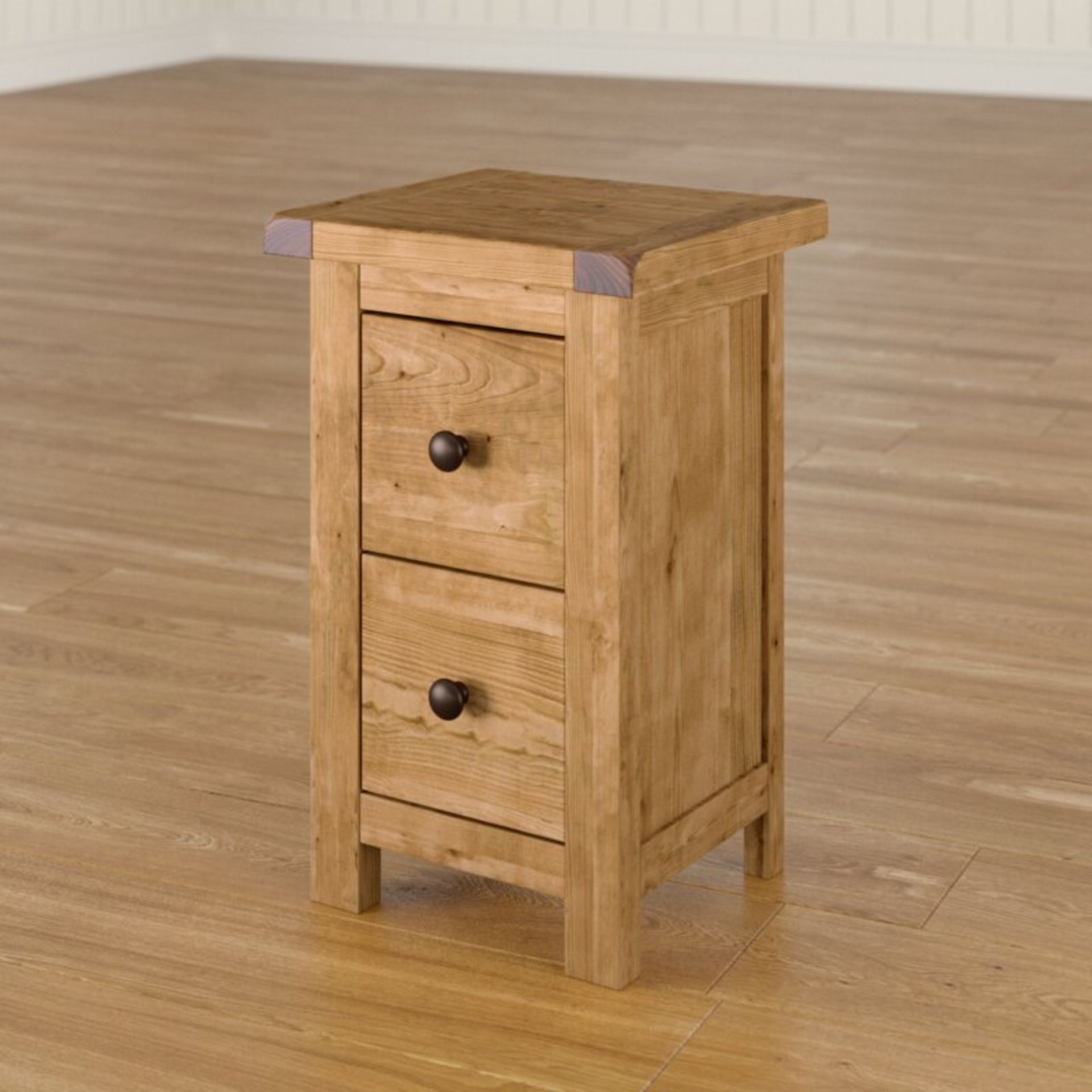 Aubusson 2 Drawer Bedside Table - RRP £67.99. - Image 4 of 4