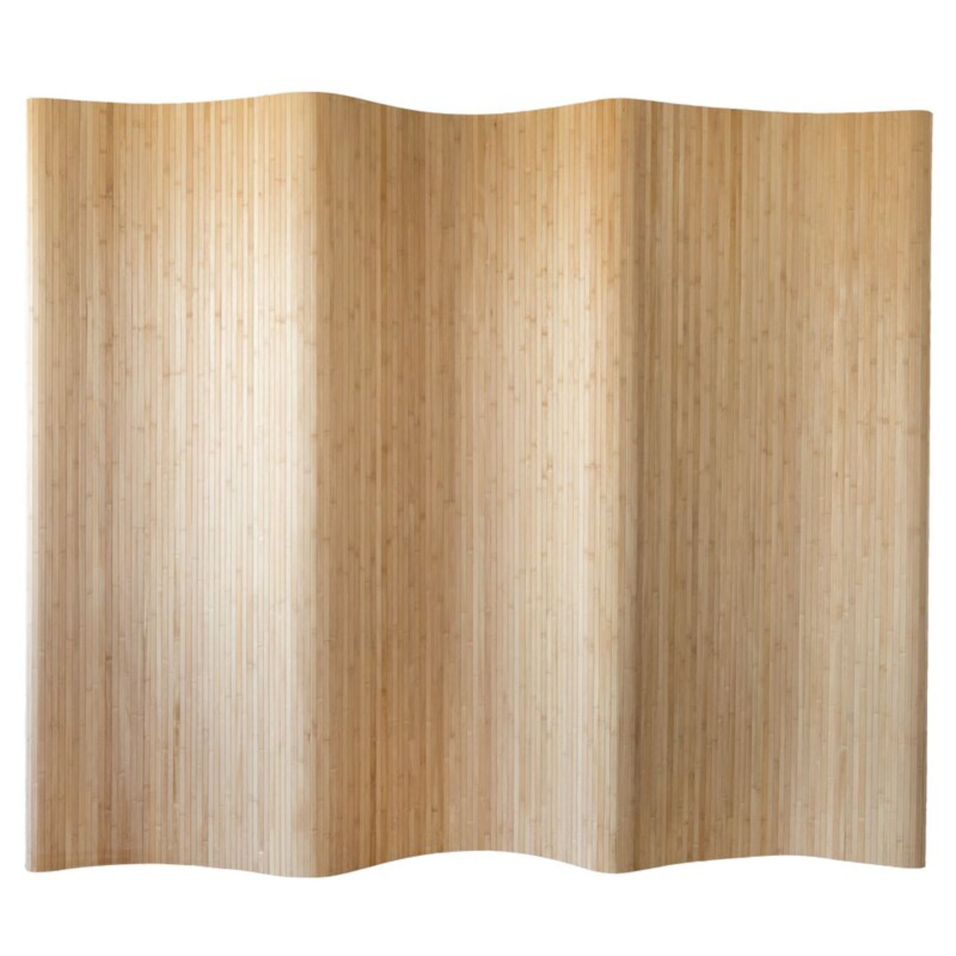 250Cm W x 200Cm H Bamboo/Rattan Folding Room Divider - RRP £87.99. - Image 2 of 4