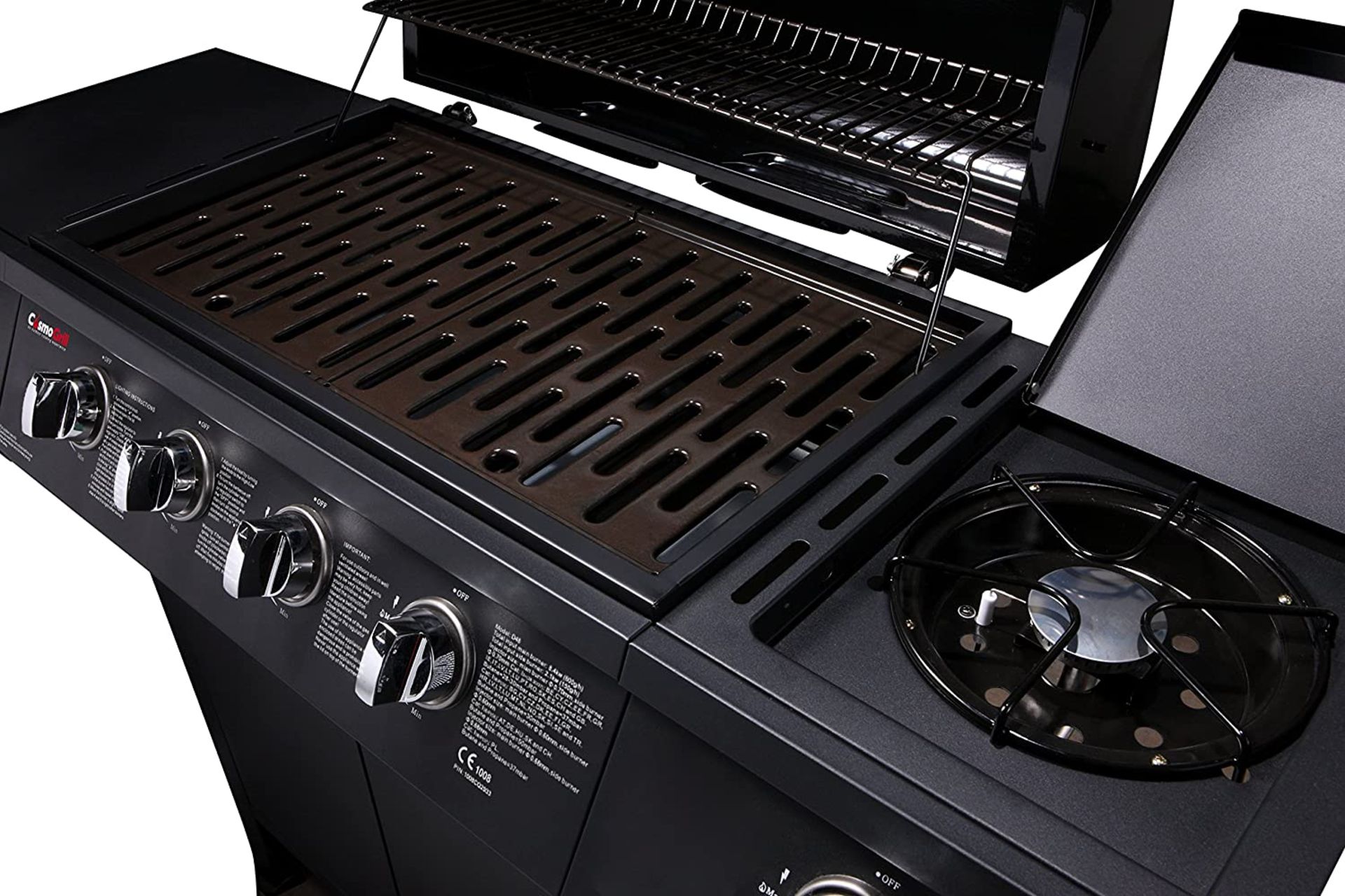 CosmoGrill 4+1 Gas Burner Garden Grill BBQ Barbecue w/Side Burner & Storage - RRP £939.99. - Image 3 of 6