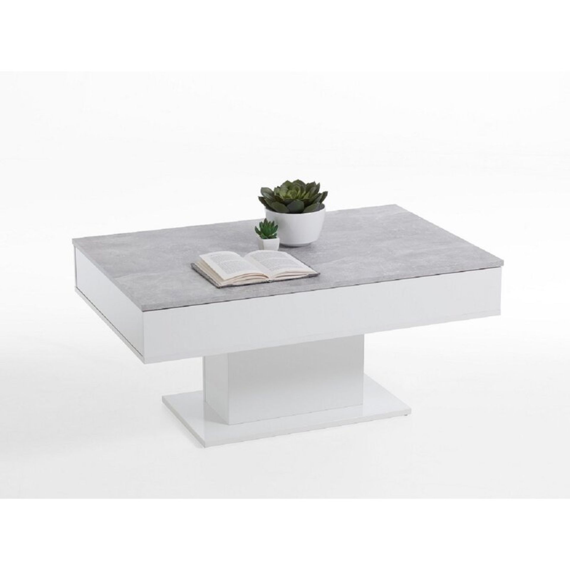 Pedestal Coffee Table with Storage - RRP £207.99. - Image 2 of 3