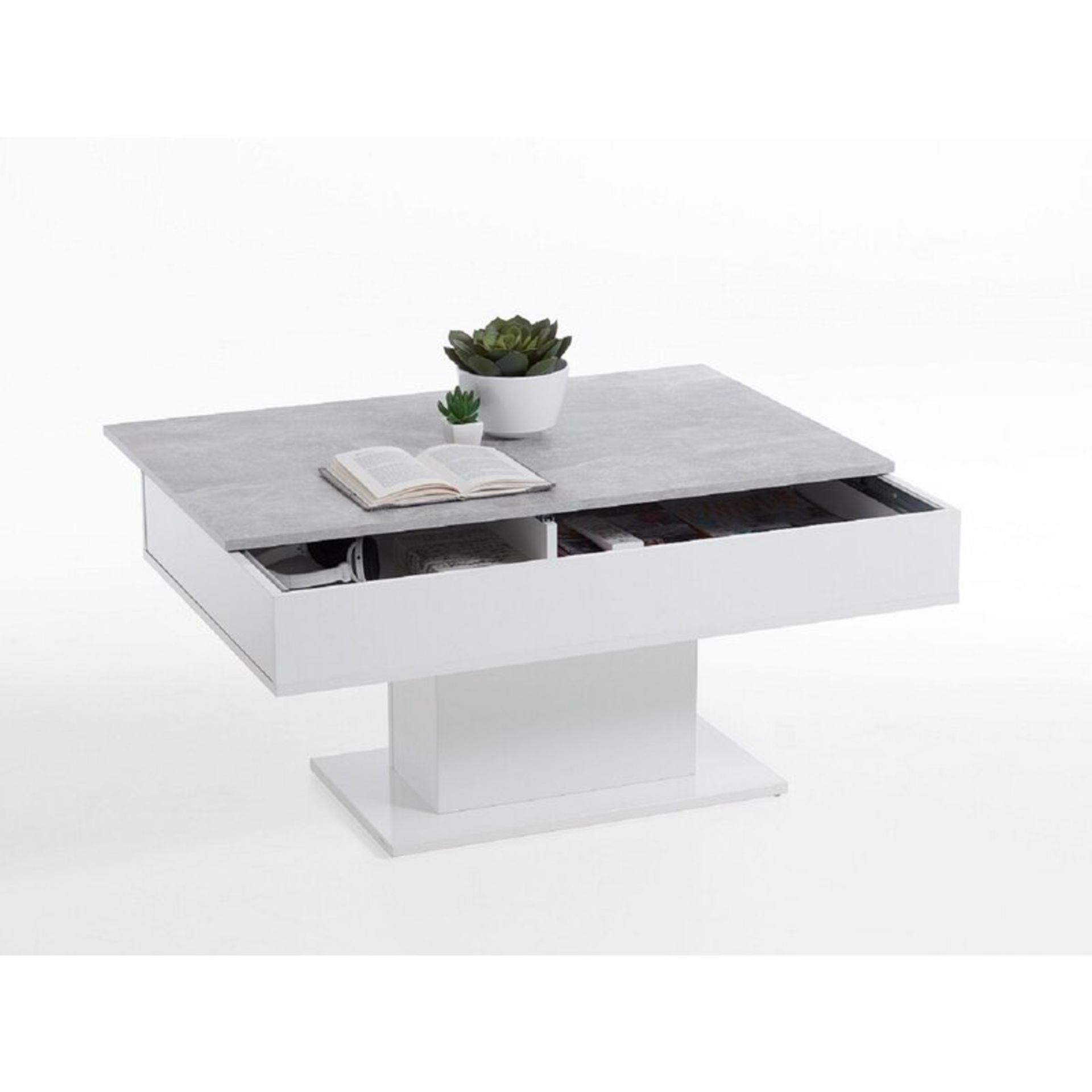 Pedestal Coffee Table with Storage - RRP £207.99. - Image 3 of 3
