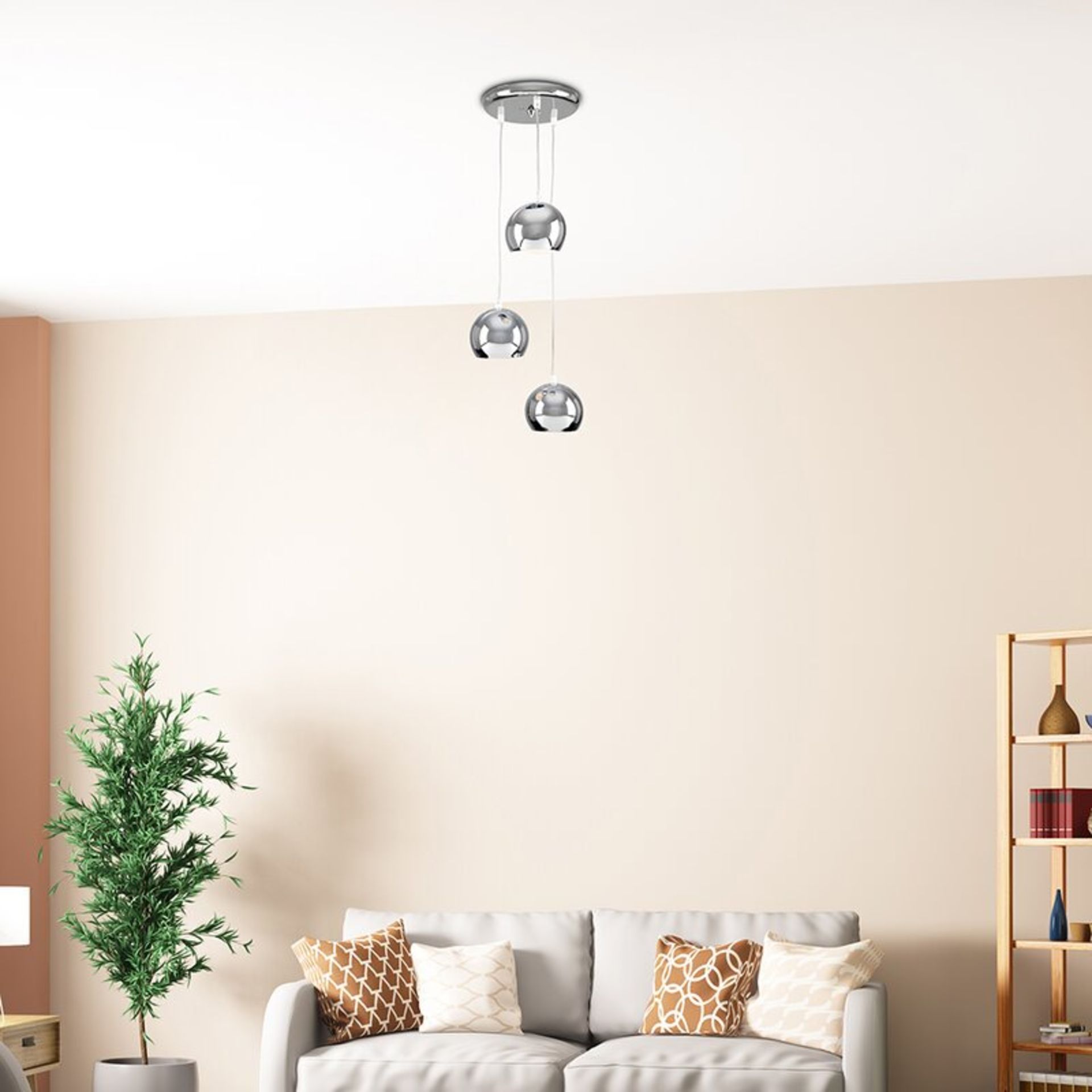 Kerry 3-Light Cluster Pendant - RRP £59.99. - Image 3 of 5