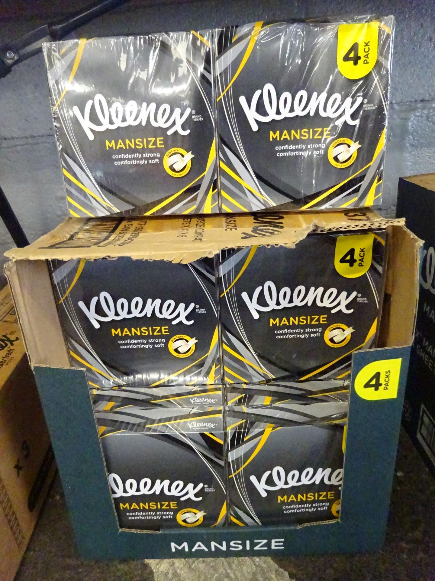 24 BOXES OF KLEENEX MAN SIZE TISSUES