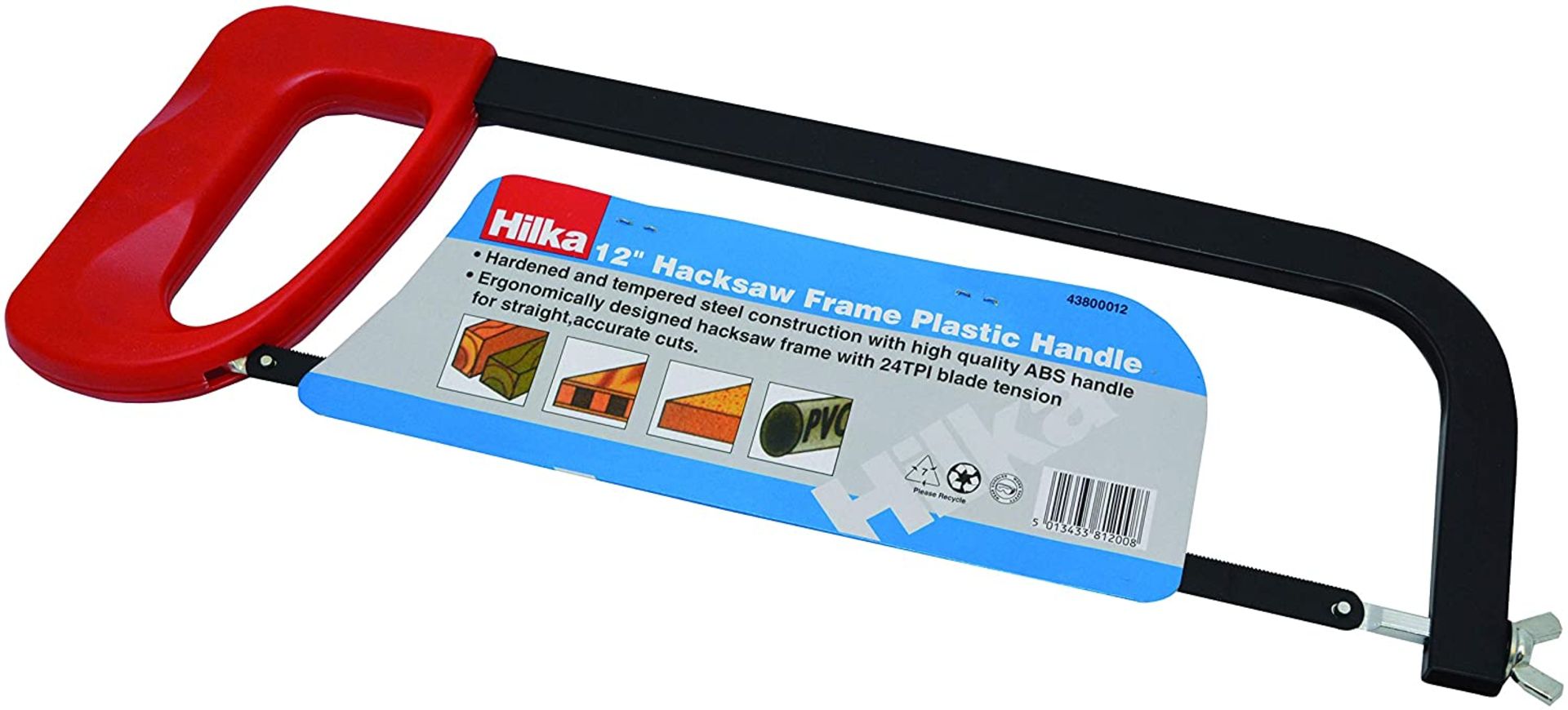 New Hilka 12" Hacksaw With Plastic Handle