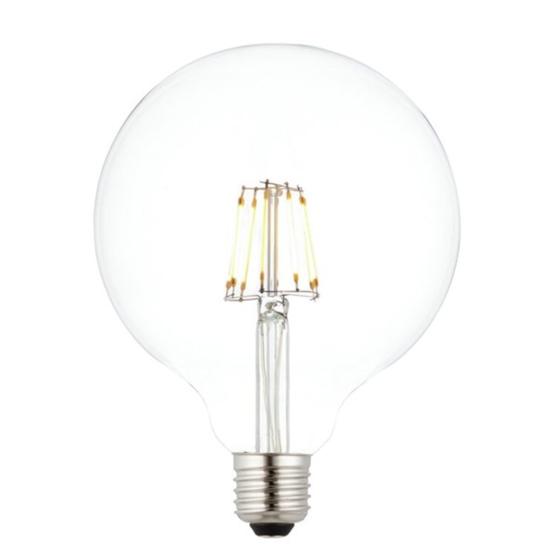 x2 7W LED E27 Vintage Globe Light Bulb - RRP £30.00.