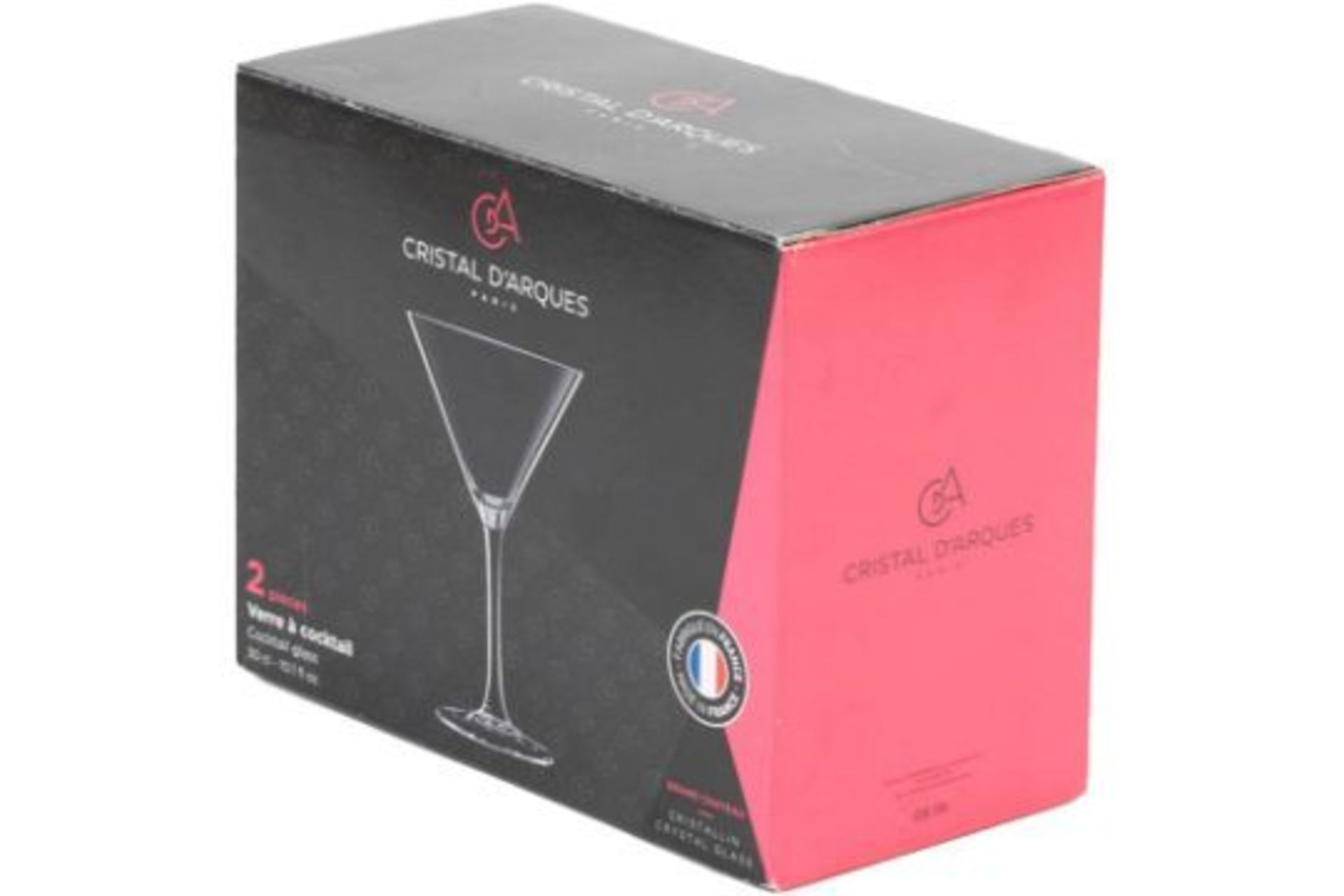 x2 New Crystal D'arques 300ml Cocktail Glasses - Image 2 of 2