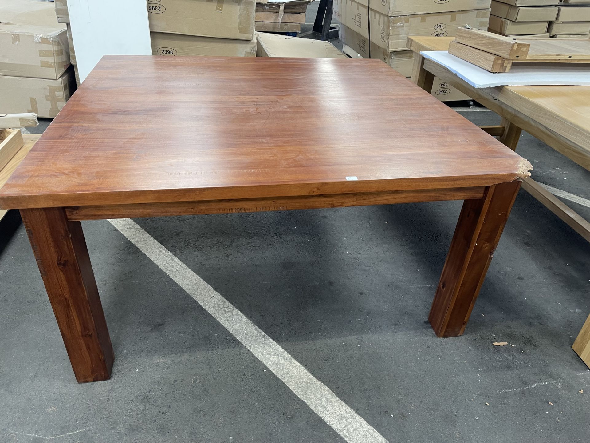 Dunelm 150cm Square Dining Table (Damaged)