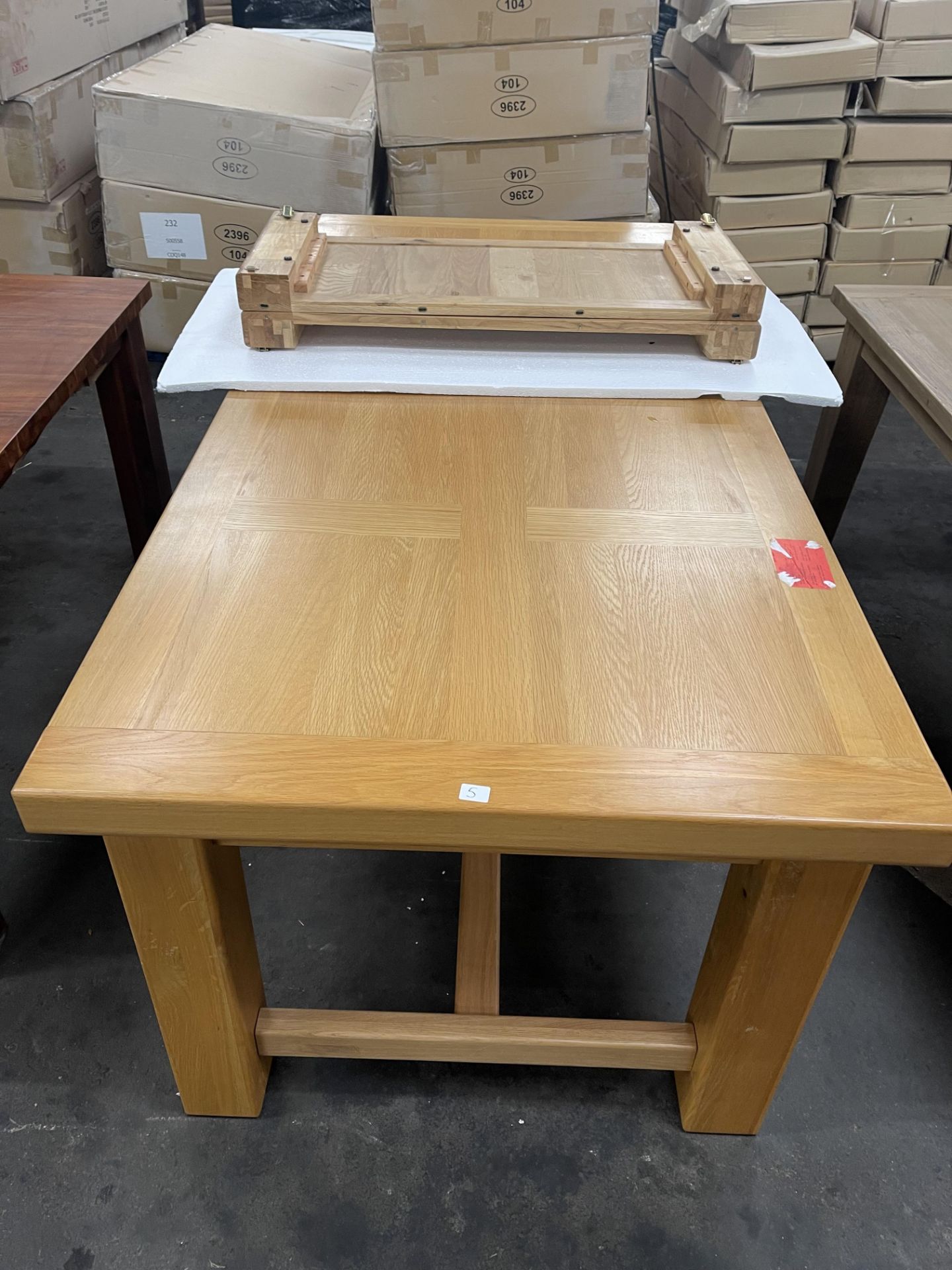 Dunelm Large Solid Oak Extending Dining Table - RRP £799