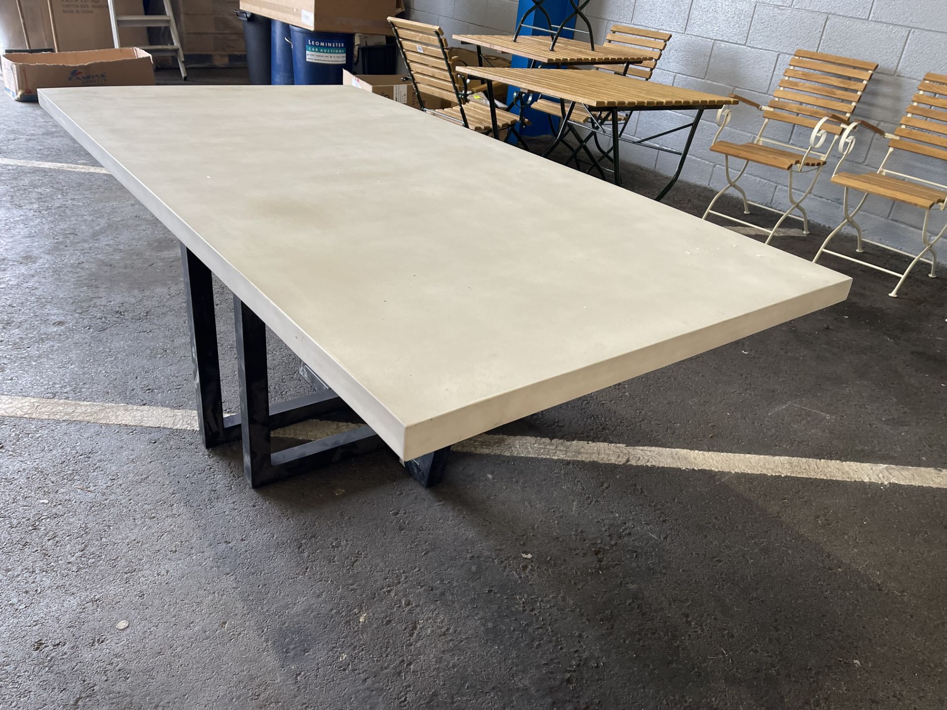 Dunelm Concrete Dining Table 190 x 100cm - RRP £550 (All Boxed But Table Tops May Be Have Marks) - Image 2 of 2