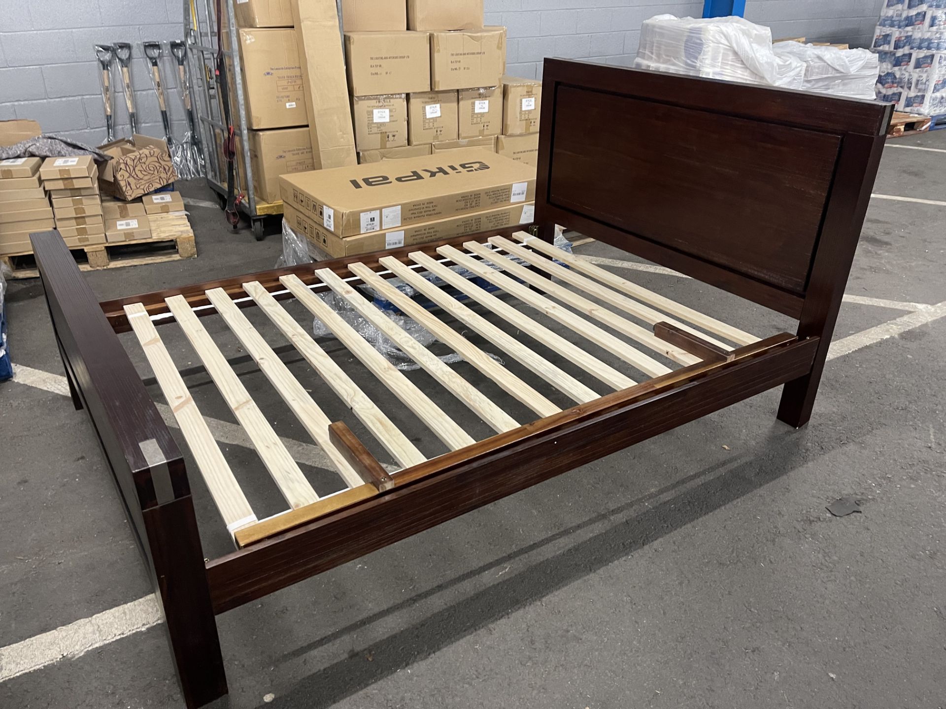 New Dunelm 6ft Super King Solid Wood Bed Frame Display Bed)